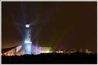 Leuchtturm in Flammen